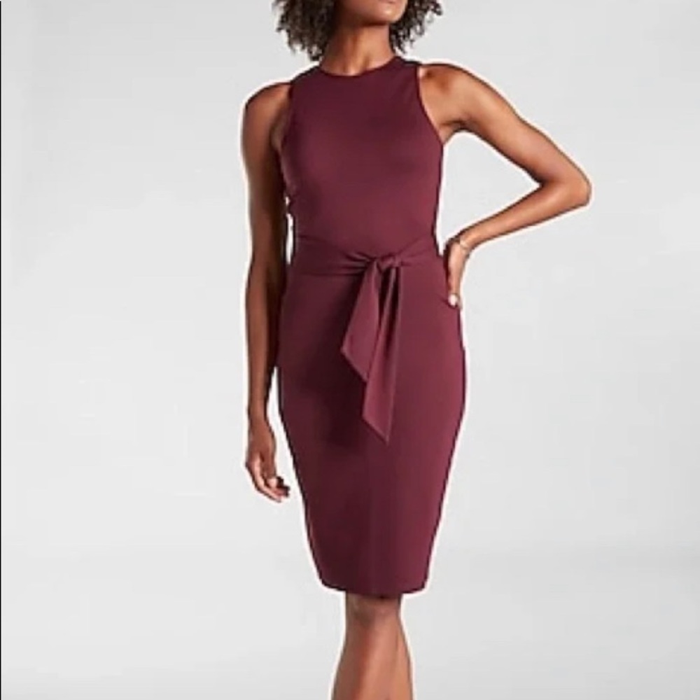 Tie Front Midi Dress